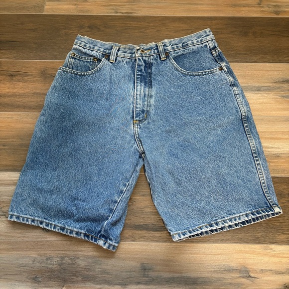 Guess Other - VTG Mens 90's Guess USA Light Blue Denim 9" Baggy Skate Dad Jean Shorts SZ 31/32